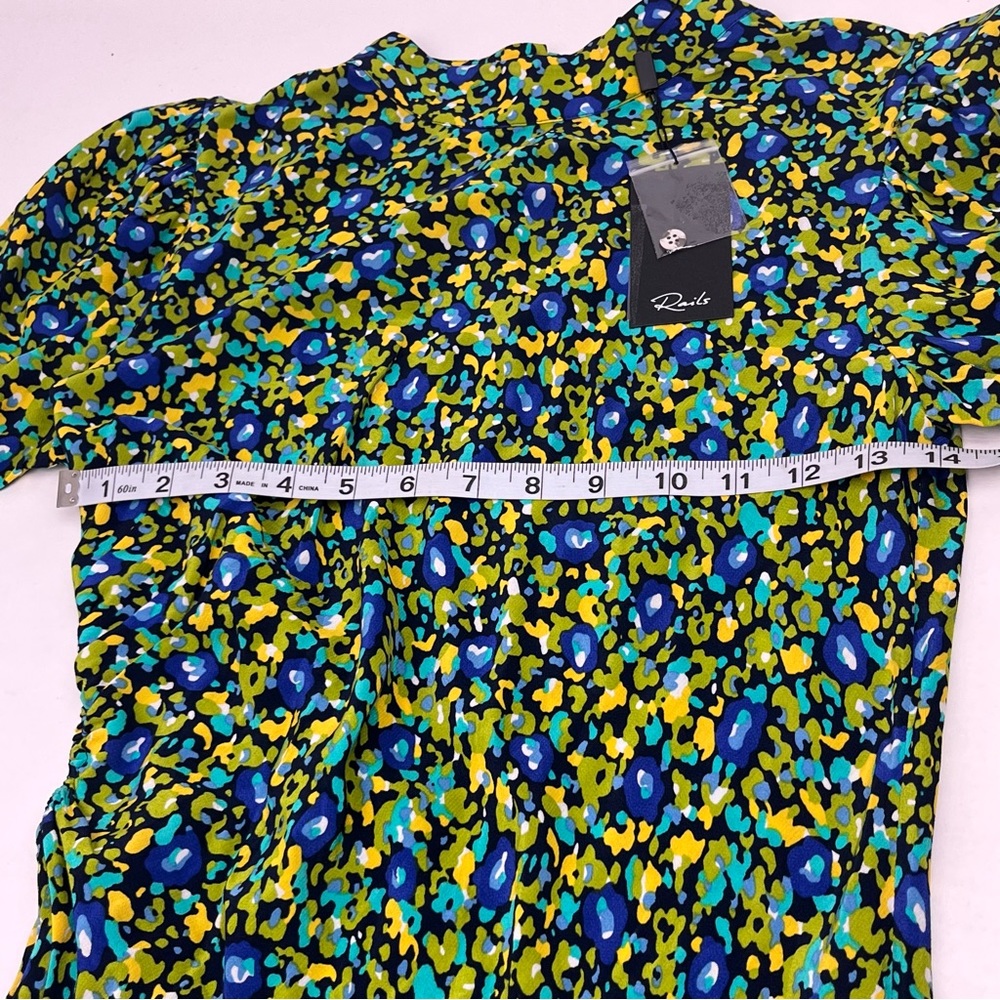 Rails‎ Carmel Midi Dress Abstract Garden Side Cutout Long Sleeve Size Small NEW - Picture 9 of 16